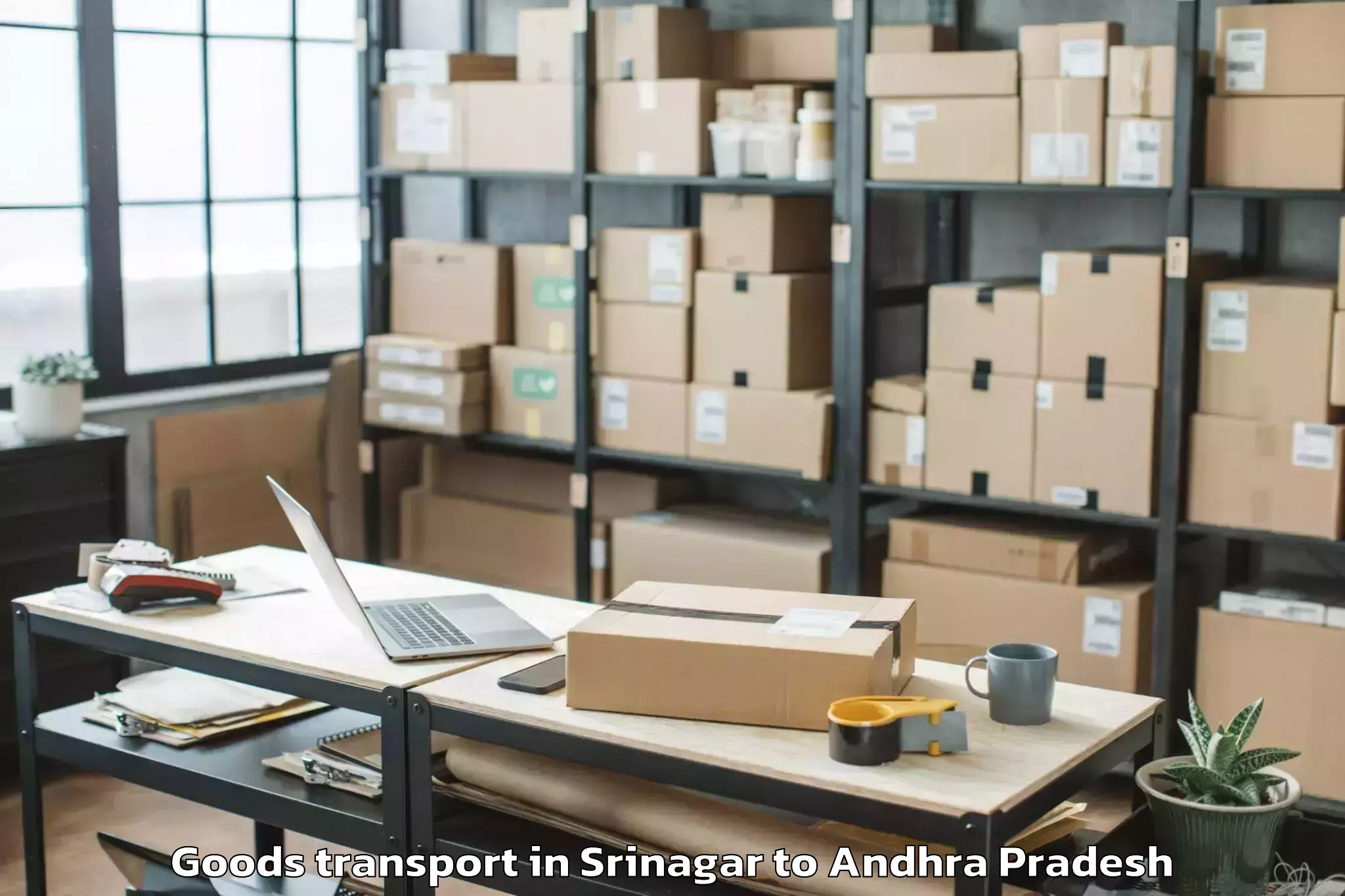 Book Srinagar to Ponnaluru Goods Transport Online